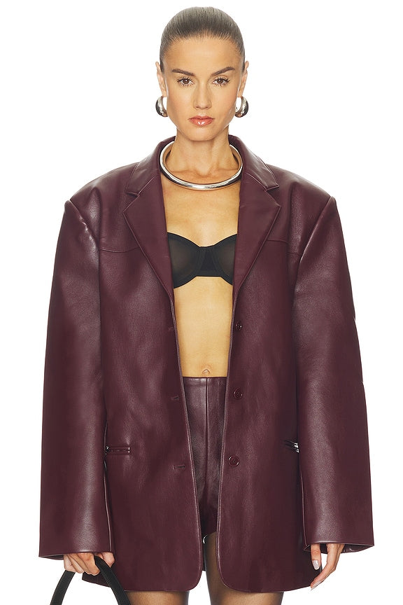 The Drew Jacket in Merlot