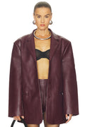 The Drew Jacket in Merlot