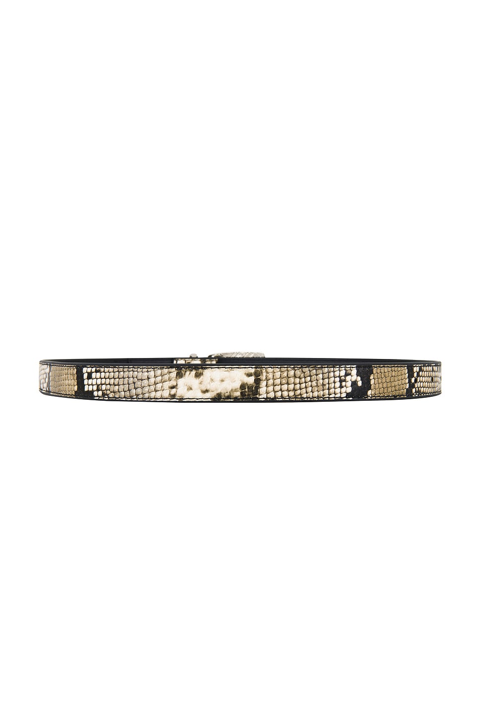The Stassie Belt in Snake & Silver