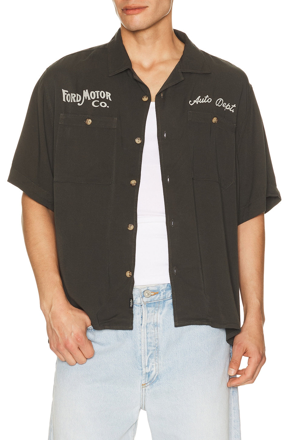 Ford Motor Co Camp Shirt in Vintage Black