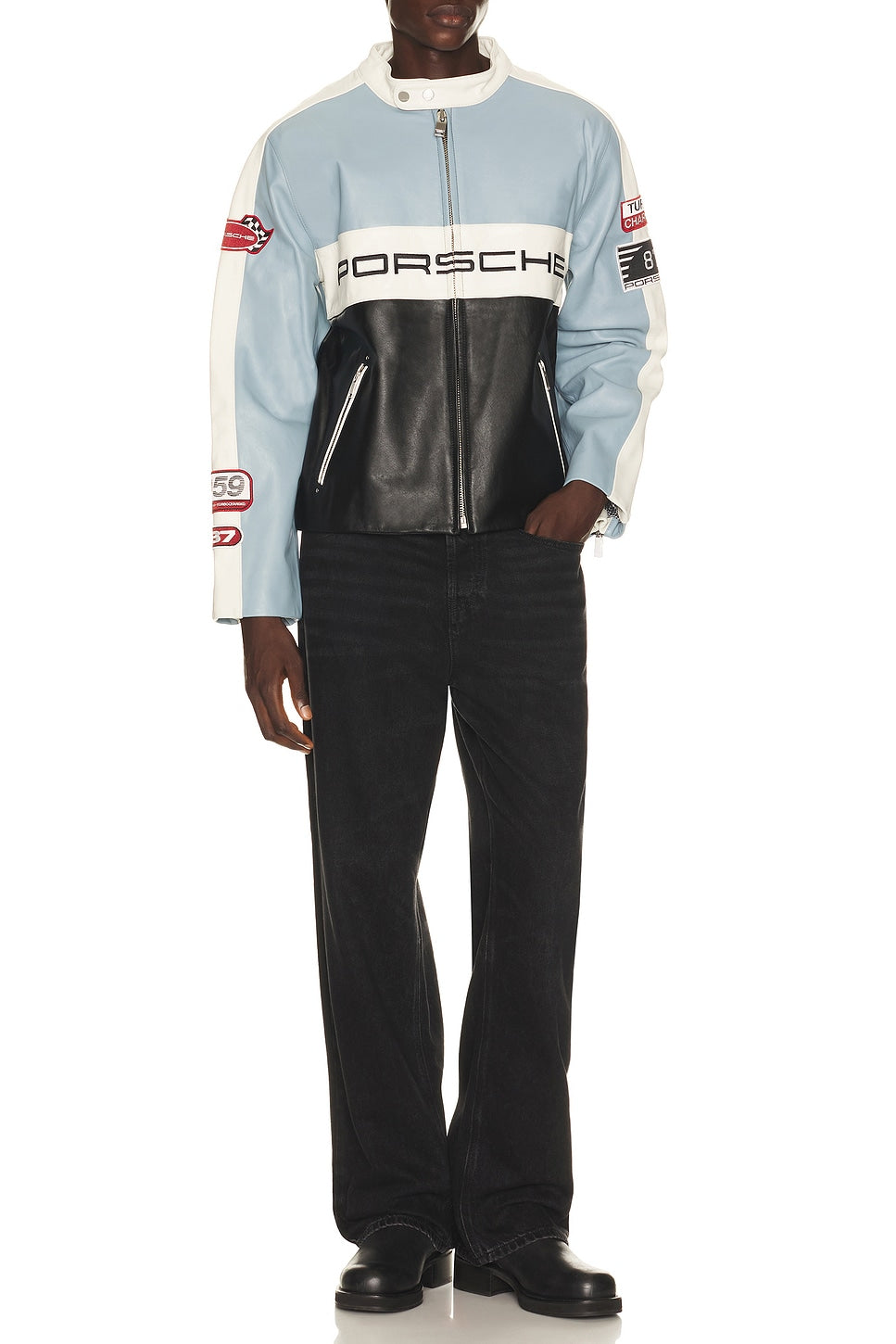 x Vector 959 Rallye Jacket in Blue & Black
"Porsche "