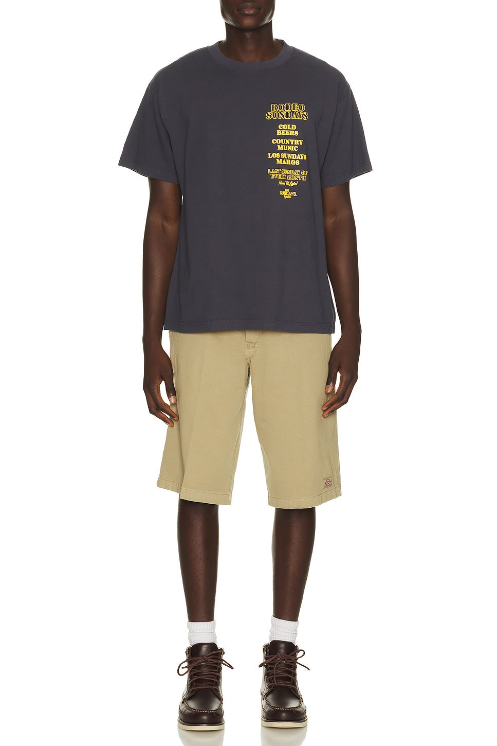 The Rodeo Sundays Tee in Navy
