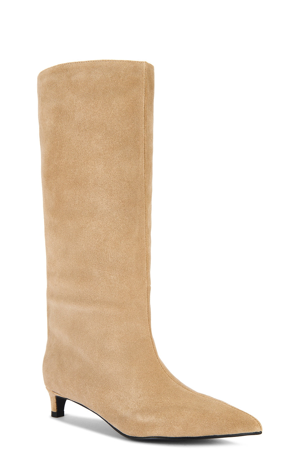 The Stacey Boot in Taupe Suede