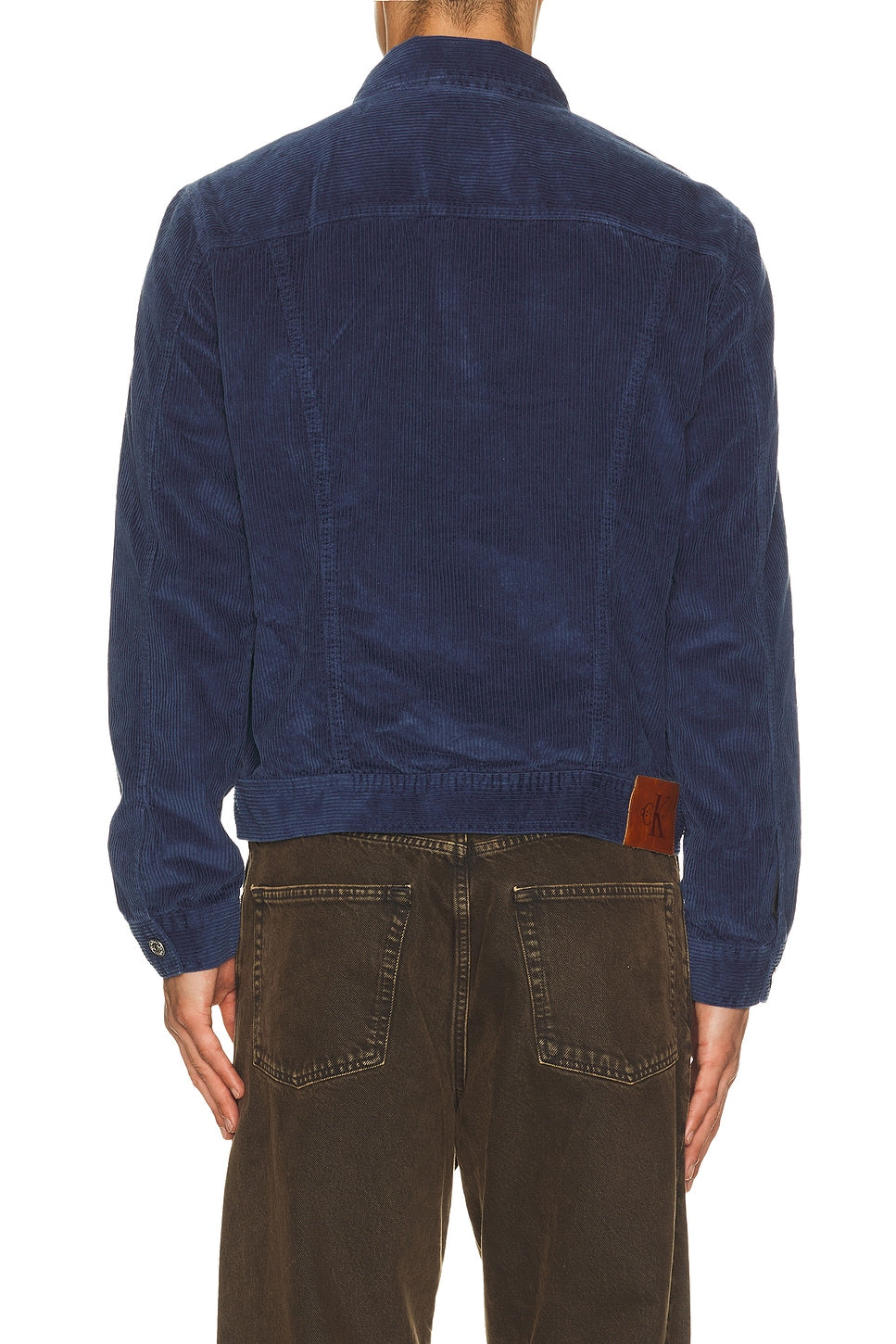 Washed Corduroy Trucker Jacket in Pageant Blue