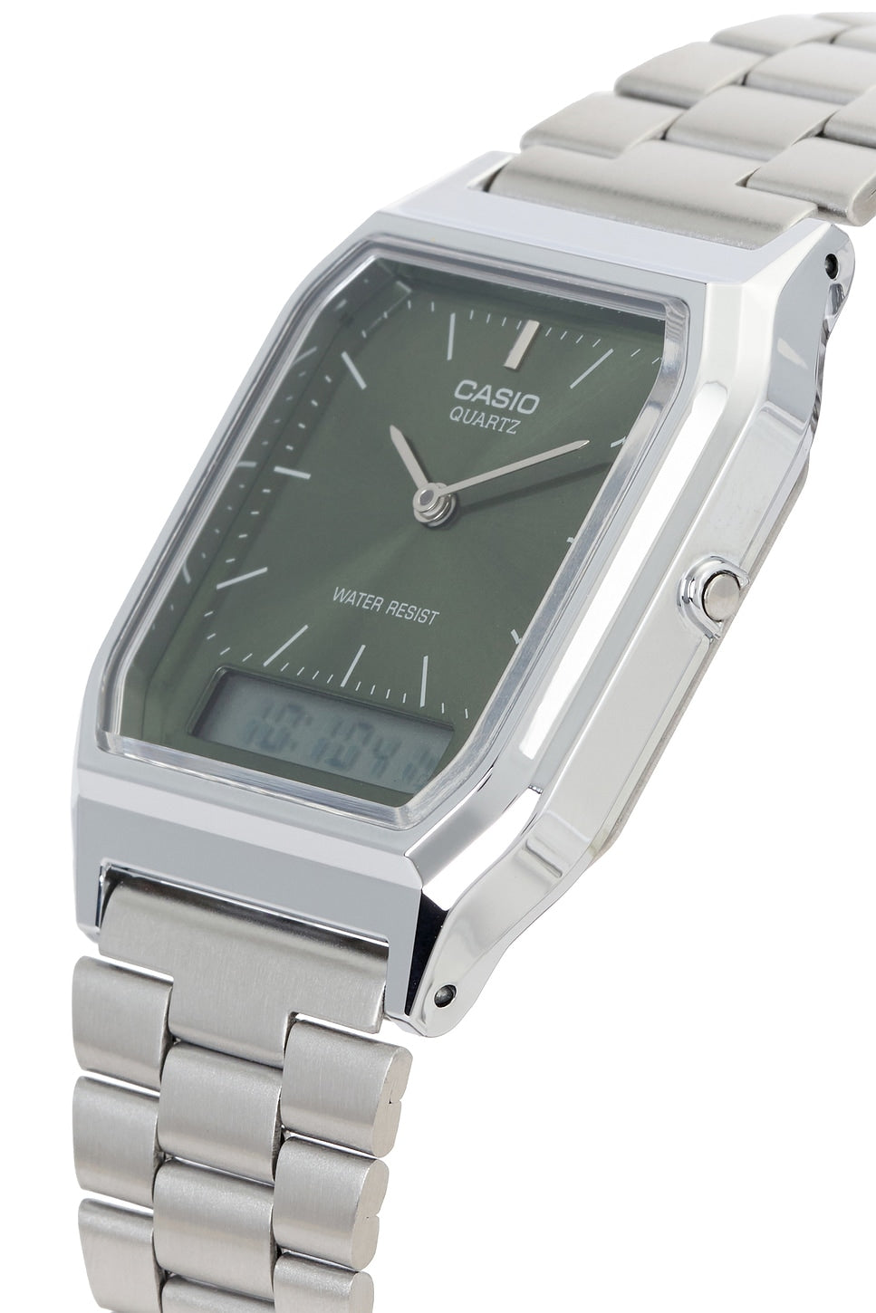 Aq230 Series Watch in Metal Silver & Green