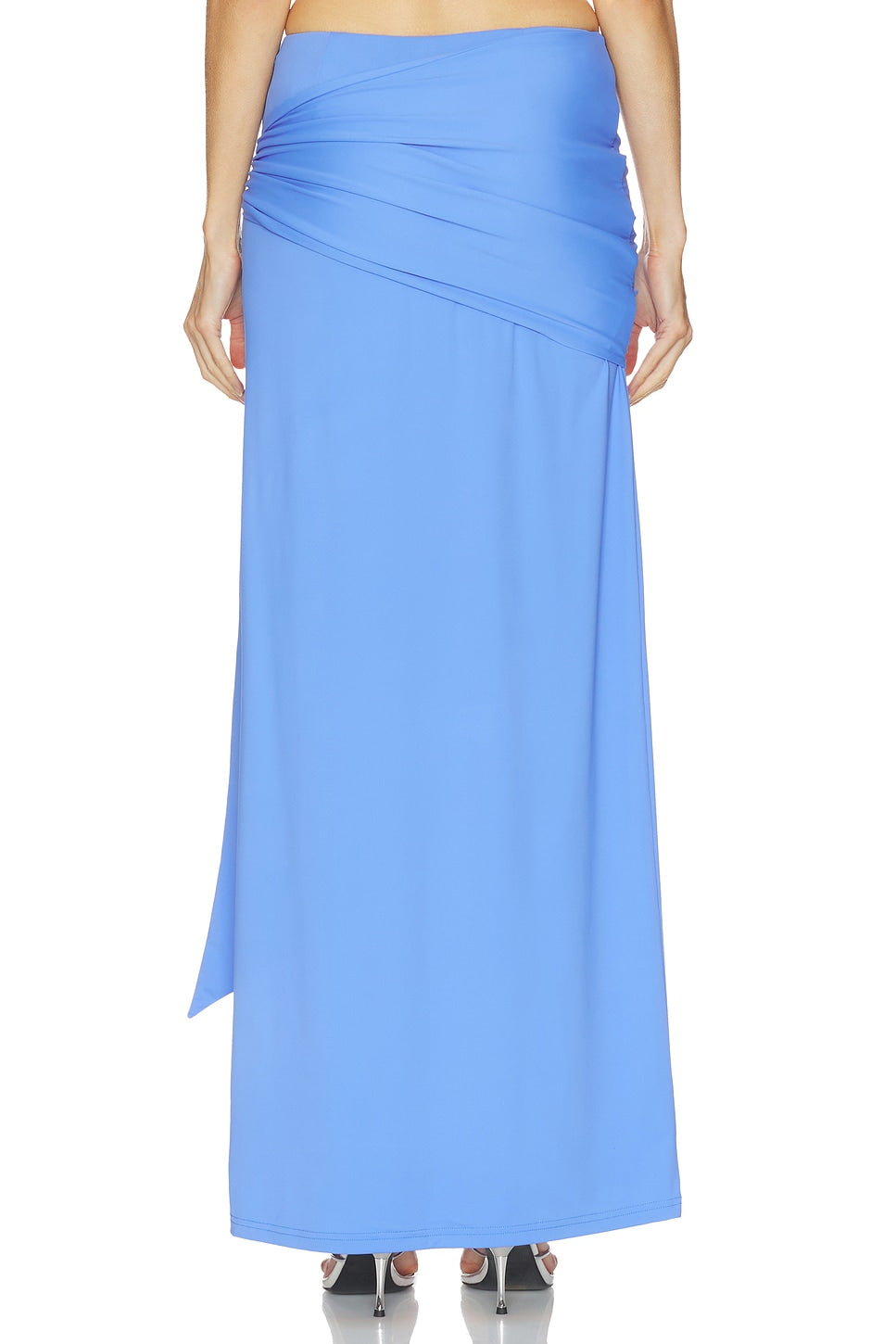 The Brooke Maxi Skirt in Cornflower Blue