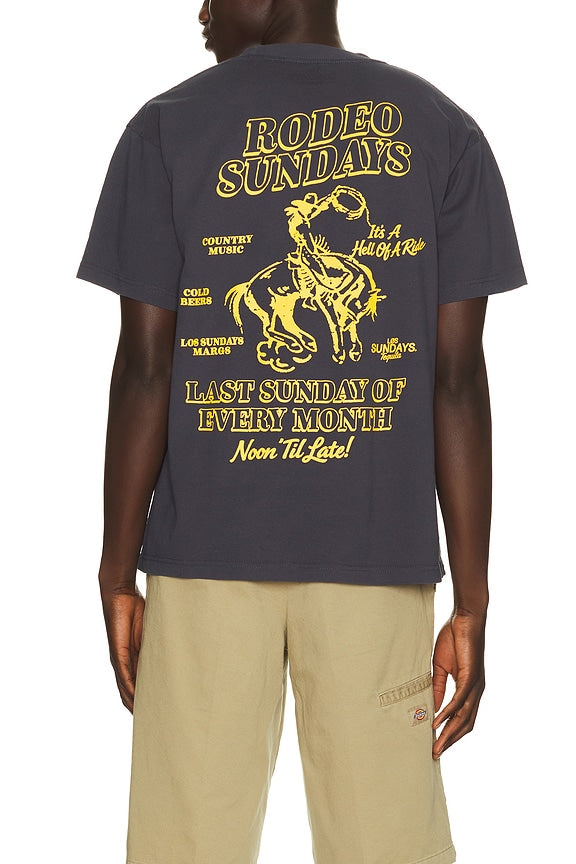 The Rodeo Sundays Tee in Navy