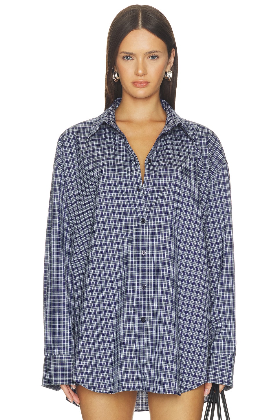 The Pax Check Shirt in Navy & White